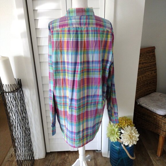 Ralph Lauren men's multicolor cotton long sleeve button down Sz XXL - Picture 4 of 8